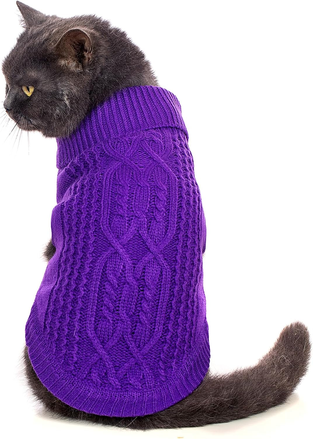 Stretchy Cat Sweater - Available in 19 Colors and 6 Sizes for a Cozy Winter Outfit for Cats and Dogs