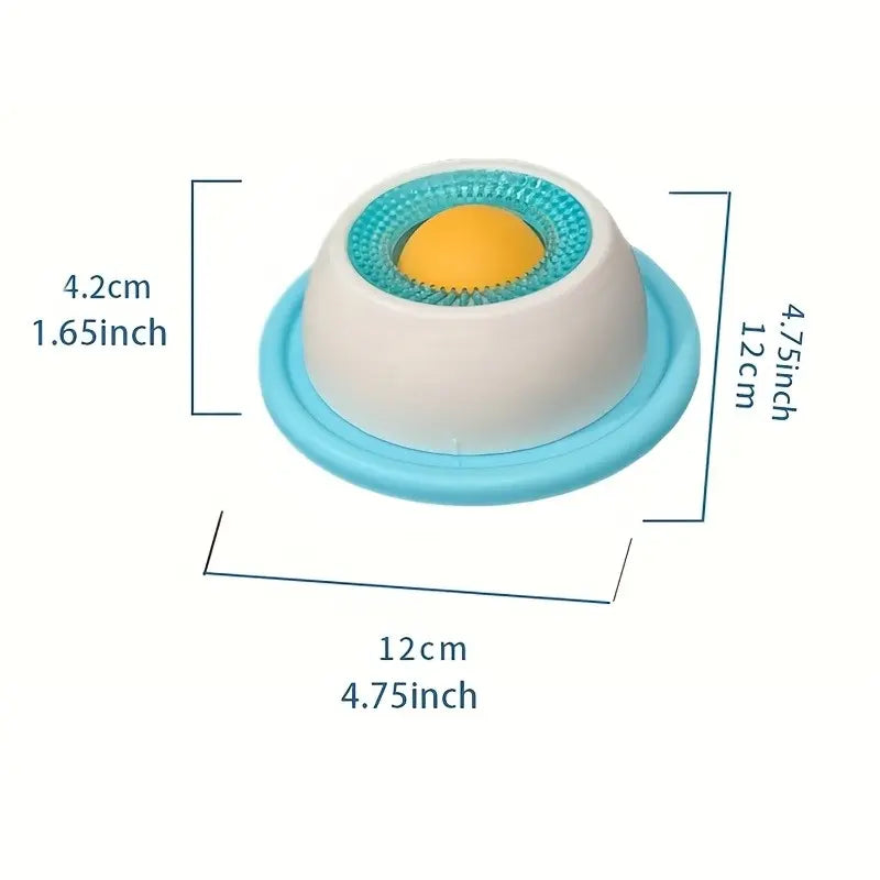 Pet Licking Fun Feeding Dish, Wet Snack Yogurt Licking, Slow Energy Consumption, Oral Care, Food Slow Feeder, Suitable for Cats and Dogs, Plastic Material, Slow Feeder Bowl