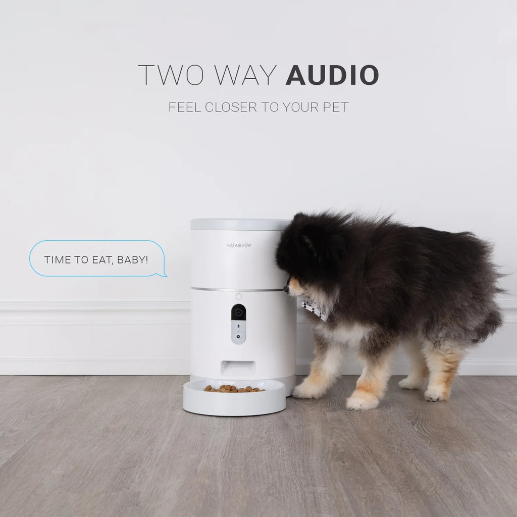 Purechew Smart Automatic Pet Feeder, Food Dispenser for Cats and Dogs, Smart Portion Control, Programmable Treat Dispenser with HD Camera, Portion Control
