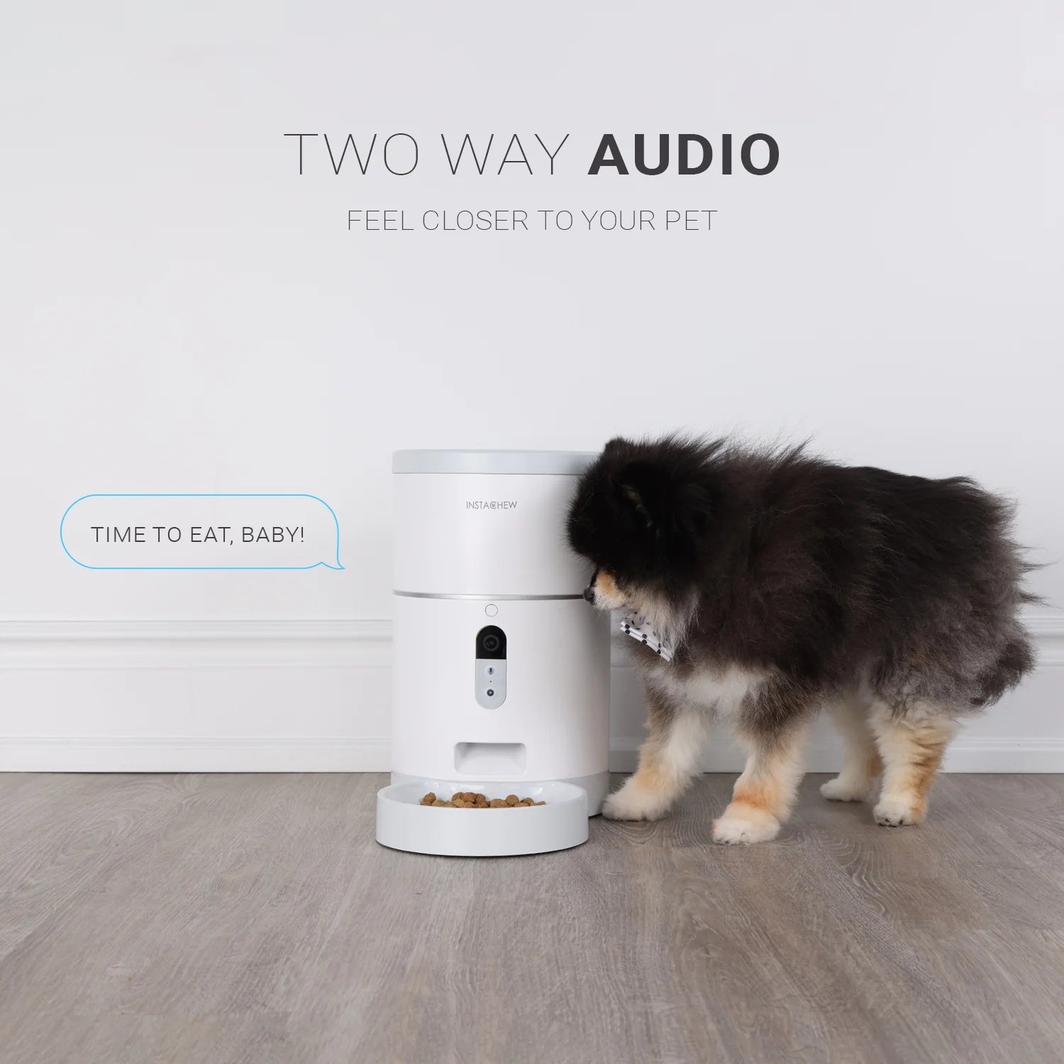 Purechew Smart Automatic Pet Feeder, Food Dispenser for Cats and Dogs, Smart Portion Control, Programmable Treat Dispenser with HD Camera, Portion Control