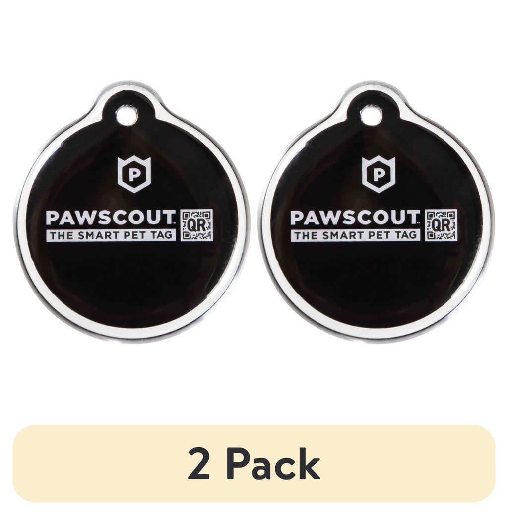 (2 Pack) qr Smart Pet Tag for Dogs & Cats, Pair with App to Send Lost & Found Pet Alerts