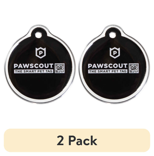 (2 Pack) qr Smart Pet Tag for Dogs & Cats, Pair with App to Send Lost & Found Pet Alerts