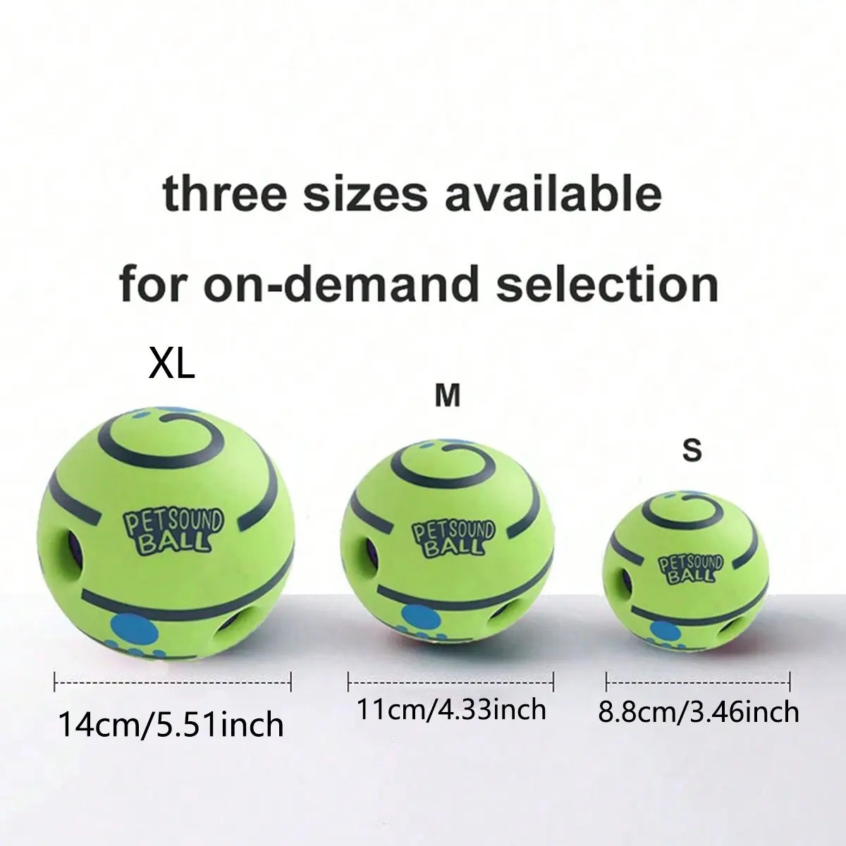 Pet Sound Toy Ball, Silicone Dog Treats Dispenser Ball, Interactive Dog Training Ball, Interactive Pet Chew Toys, Fun Indoor and Outdoor Dog Toy, Durable Chew #GLOBAL PICKS