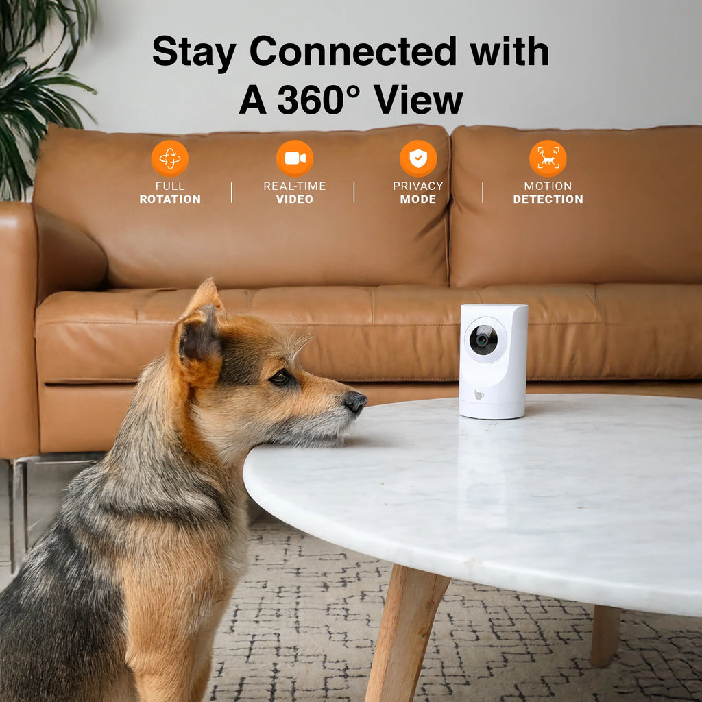 Purrsight 360° Smart Pet Camera, 1080P HD, Wireless, 2-Way Audio