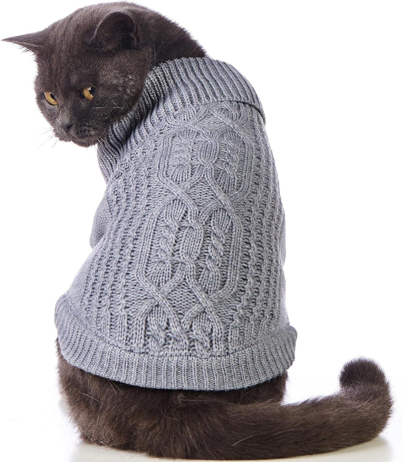 Stretchy Cat Sweater - Available in 19 Colors and 6 Sizes for a Cozy Winter Outfit for Cats and Dogs