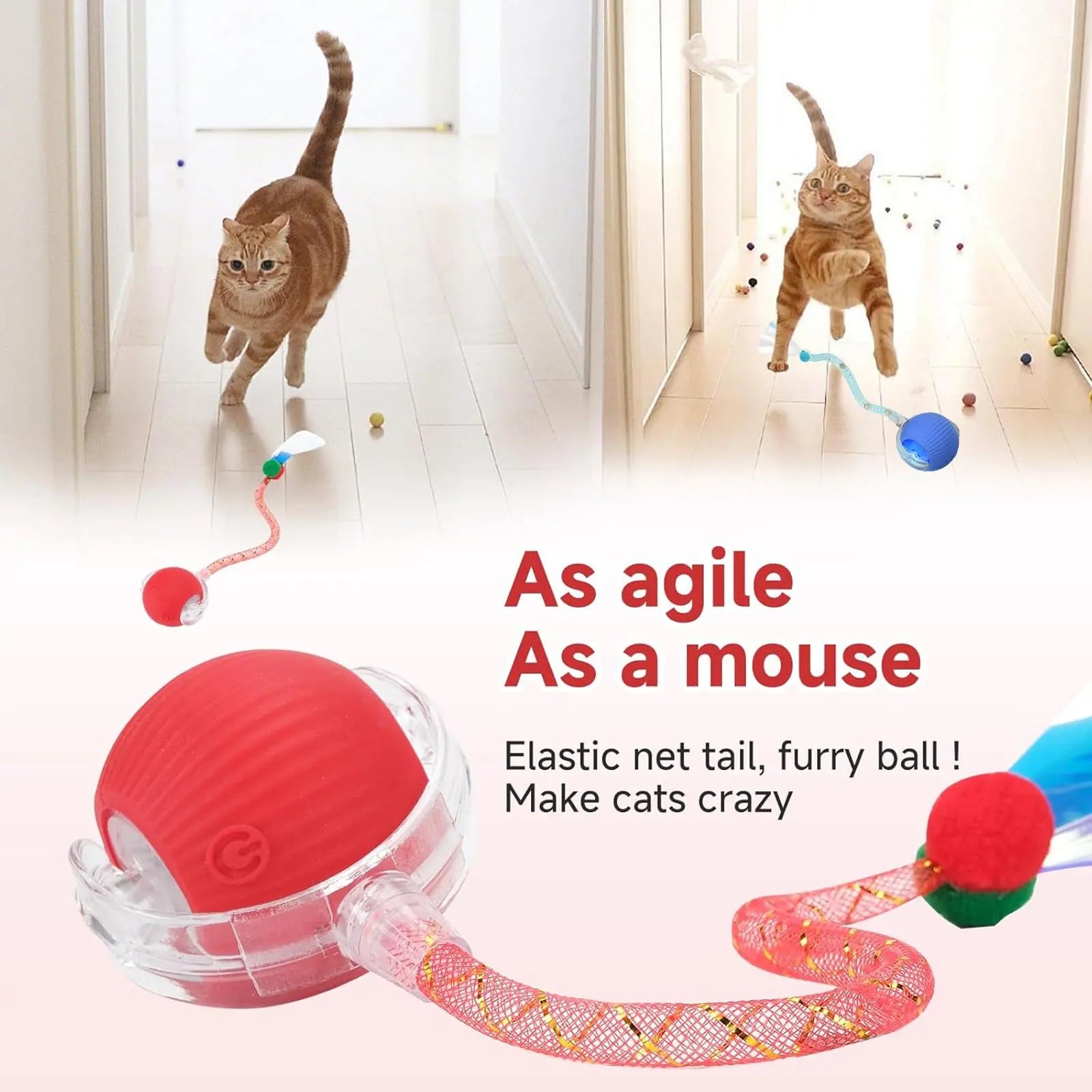 Smart Interactive Cat Toy Ball, Electric Rotating Pet Toy, Durable & Bite-Resistant Design, Perfect Gift for Cats, Automatic Rolling Ball