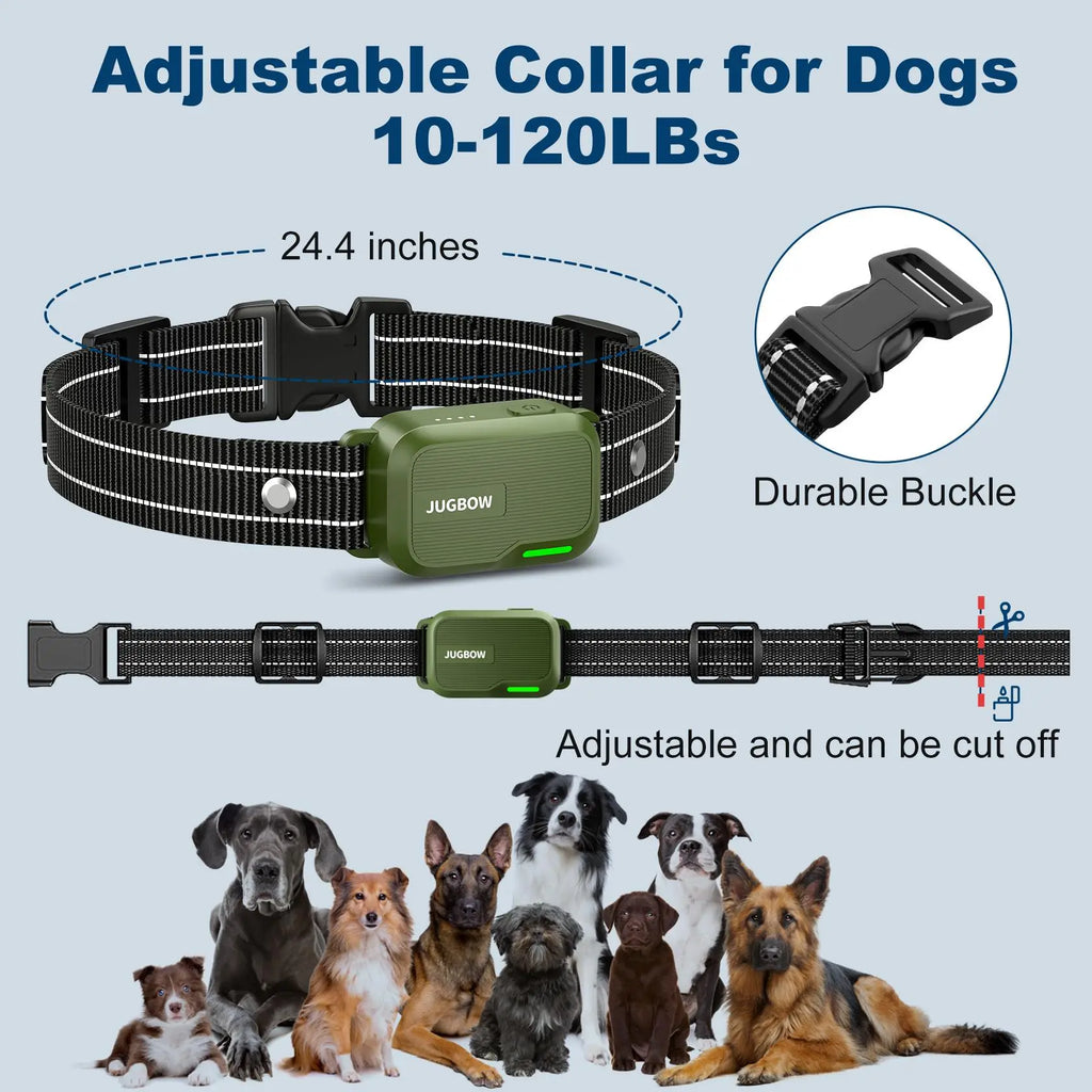 JUGBOW Dog Training Collar 4500FT Dog Training Behavior Aid, Remote IPX8 Waterproof with 4 Training Modes, Outdoor Rechargeable E-Collar DT61 #Summervibes #Petlovers