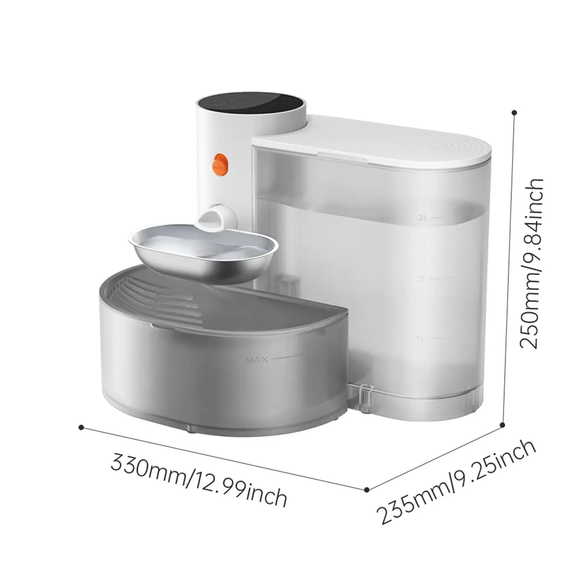 Automatic Pouring Pet Water Dispenser Flowing Water Charging Smart Water Feeder Cat Running Water Dispenser Pet Water Fountain Stainless Steel Bowl