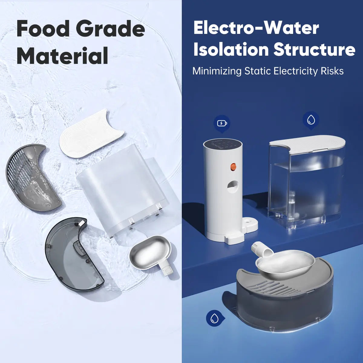 Automatic Pouring Pet Water Dispenser Flowing Water Charging Smart Water Feeder Cat Running Water Dispenser Pet Water Fountain Stainless Steel Bowl