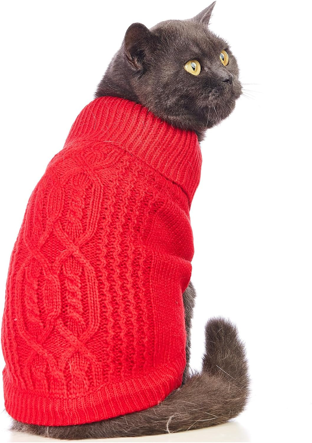 Stretchy Cat Sweater - Available in 19 Colors and 6 Sizes for a Cozy Winter Outfit for Cats and Dogs