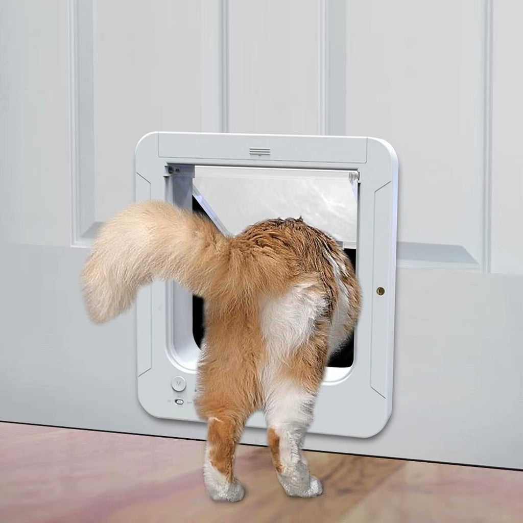 Collar Cat Door Smart Cat Door Automatic Sensing with Collar Activated Easy Installation Pet Door for Home Smart Cat Door