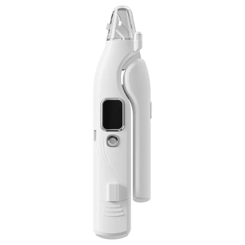 2-In-1 Dog & Cat Nail Clipper and Grinder with LED Light, Low-Noise Electric Pet Nail Trimmer, Safety Lock & Nail Catcher, USB-C Rechargeable, 3 Grinding Ports for Cats & Small to Medium Dogs