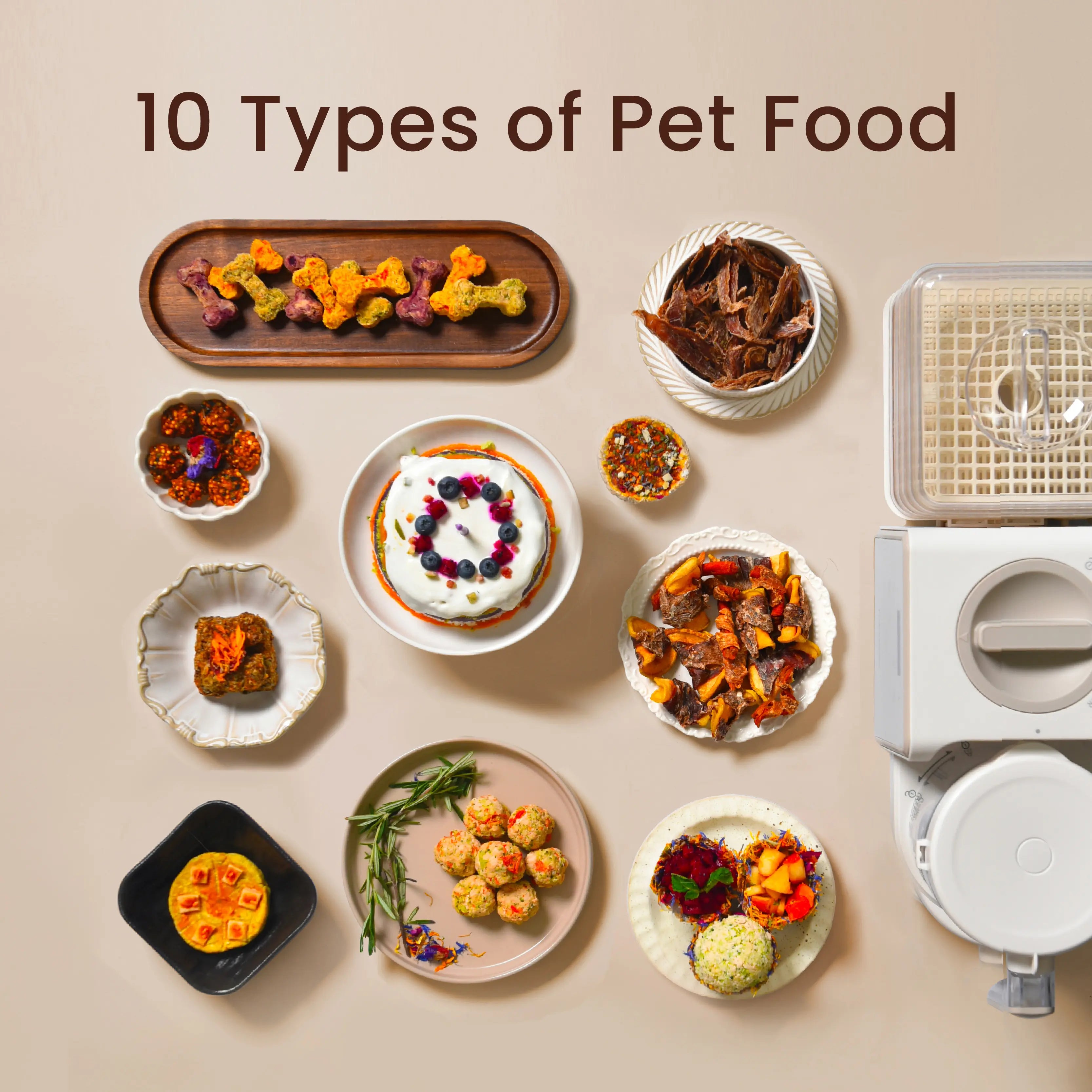 7-in-1 Pet Treats & Food Maker | Homemade Dog Jerky, Wet Cat Food & More | 5.5 Qt | 100+ Recipes