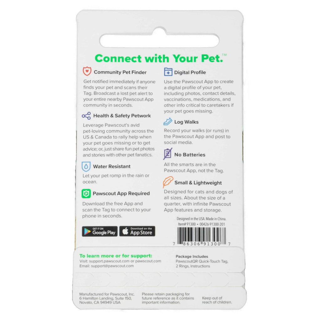 (2 Pack) qr Smart Pet Tag for Dogs & Cats, Pair with App to Send Lost & Found Pet Alerts