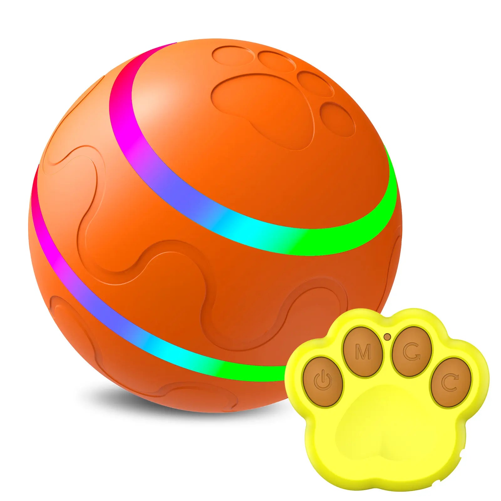 Chewer Tough Interactive Dog Toys Dog , Durable Motion Activated Automated Rolling Toys for Dogs and Cats, Small/Medium/Large Dogs, USB Rechargeable Gravity Ball