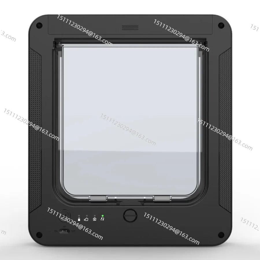 Electronic Induction Dog Cat Door Automatic Smart Pet Safe Door Cat Flap with Microchip Sensor Controllable Direction Cat