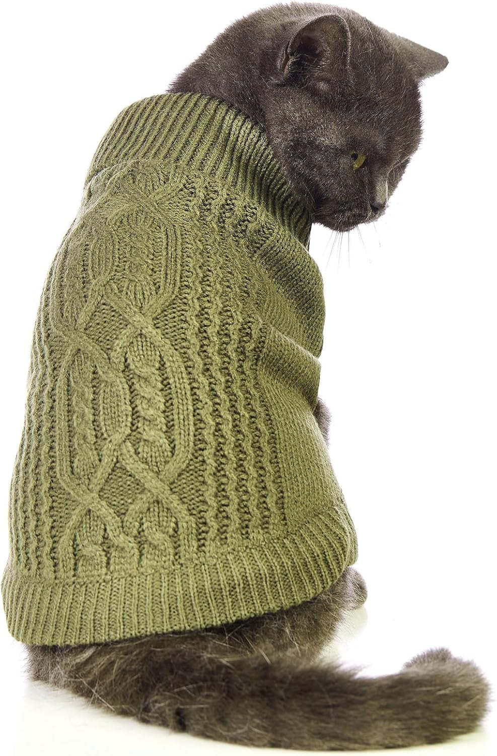 Stretchy Cat Sweater - Available in 19 Colors and 6 Sizes, Ideal Winter Outfit for Cats and Dogs