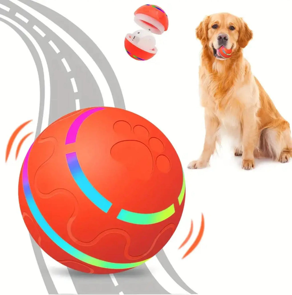 Chewer Tough Interactive Dog Toys Dog , Durable Motion Activated Automated Rolling Toys for Dogs and Cats, Small/Medium/Large Dogs, USB Rechargeable Gravity Ball