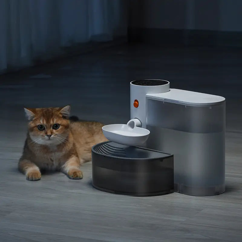 Automatic Pouring Pet Water Dispenser Flowing Water Charging Smart Water Feeder Cat Running Water Dispenser Pet Water Fountain Stainless Steel Bowl