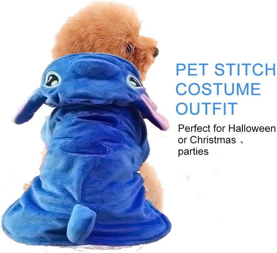 Dog Hoodie Costume - Festive Pajamas Outfit for Small, Medium, and Large Dogs and Cats - Ideal for Halloween, Christmas, and Winter - Size 3XL